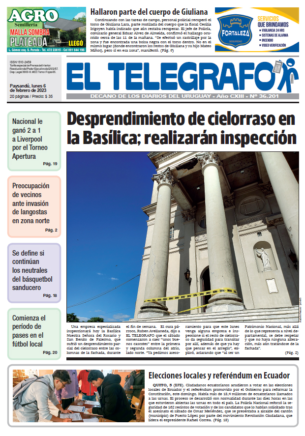 Edición 06 02 2023 Diario El Telégrafo