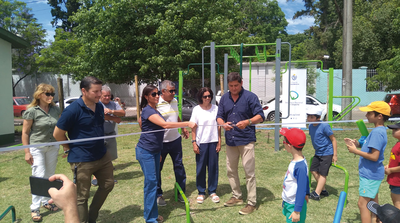 Inauguraron sector de calistenia en Plaza de Deportes